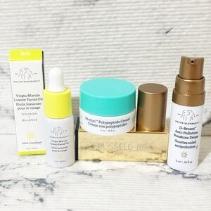 Drunk Elephant Skincare Mini Set: Luxury Facial Oil, Cream & D-Bronzi Drops